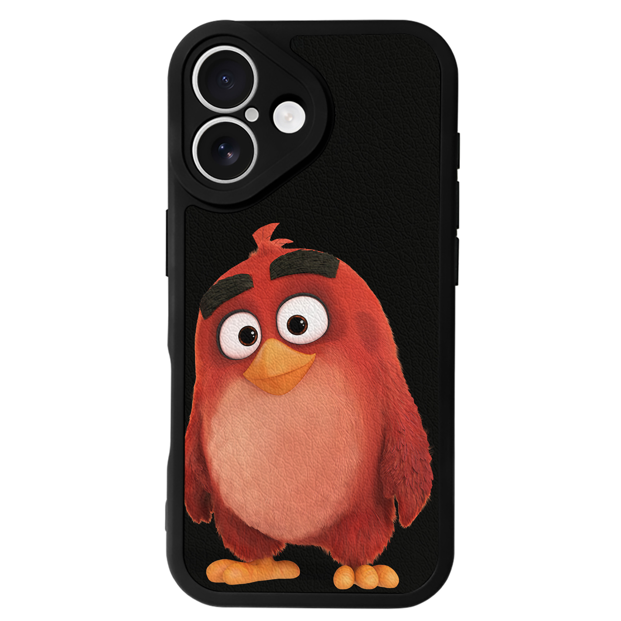 （画像用） Angry Birds アングリーバード 【iPhone 16シリーズ対応】シリコンスマホケース（レザー調） 材質：シリコン